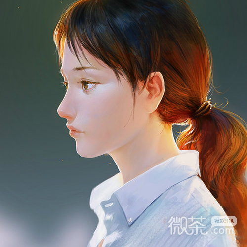 微信清新温馨二次元少女头像