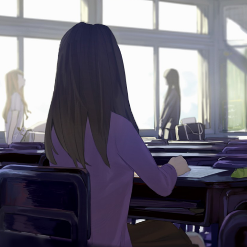 微信阳光可爱二次元女生头像