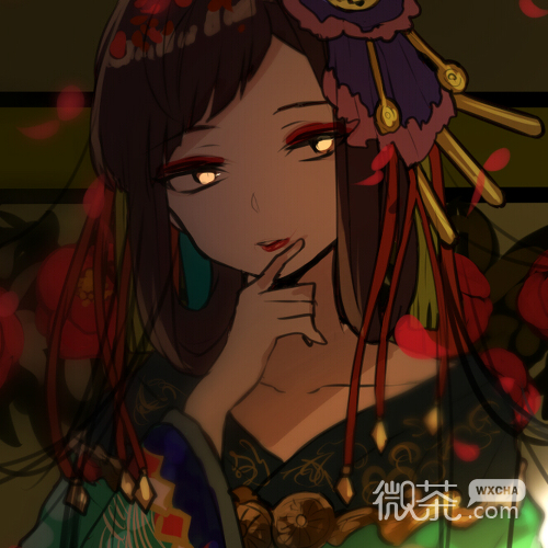 微系简洁漂亮二次元女生头像