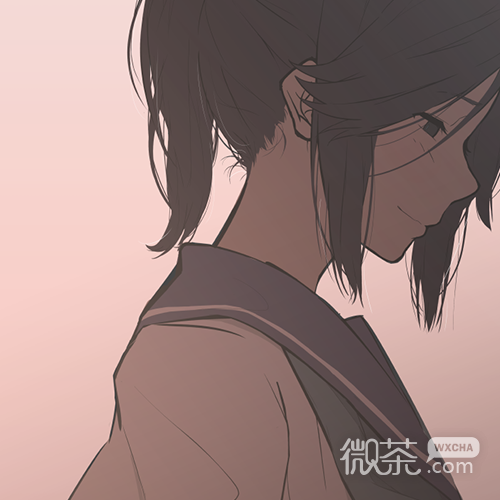 微信简洁时尚二次元女生头像