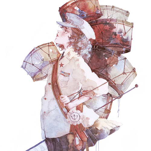 微信简洁时尚二次元女生头像