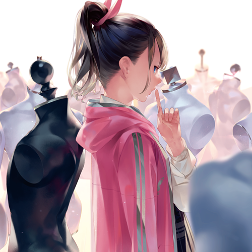 微信简洁时尚二次元女生头像