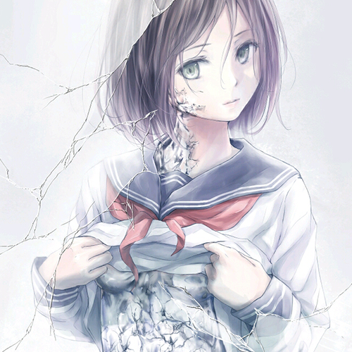 微信简洁时尚二次元女生头像