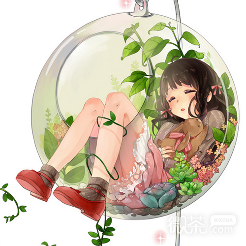 微系简洁漂亮二次元女生头像