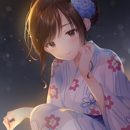 微信简洁时尚二次元女生头像