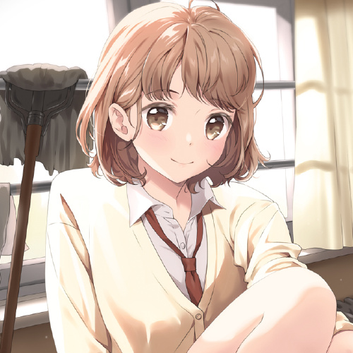 微系简洁漂亮二次元女生头像