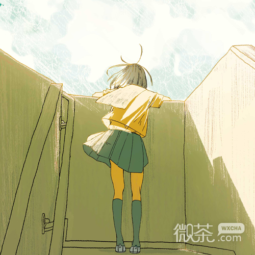 微系简洁漂亮二次元女生头像