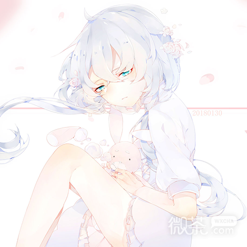 微信清新温馨二次元少女头像