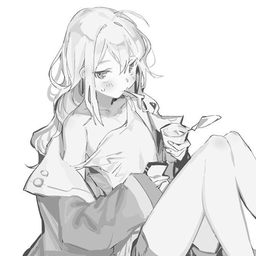 微信简洁时尚二次元女生头像