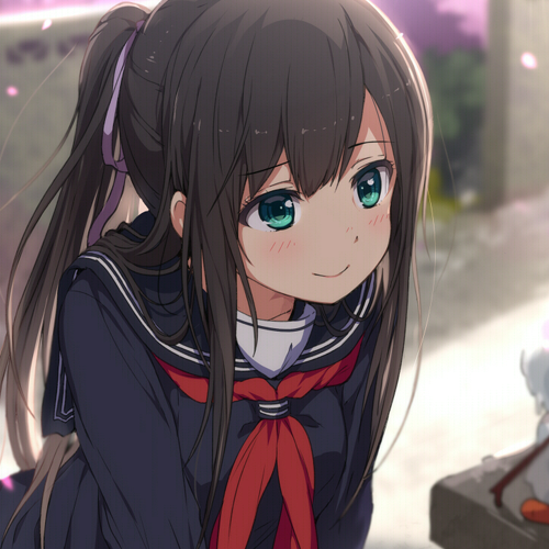 微系简洁漂亮二次元女生头像