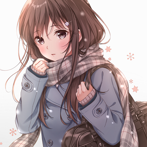 微信简洁时尚二次元女生头像