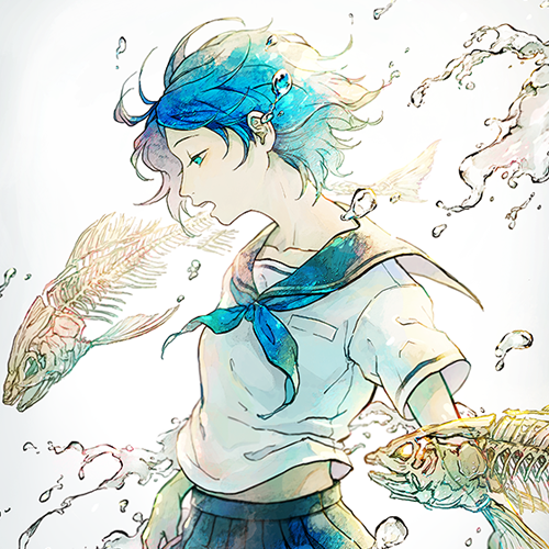 微系简洁漂亮二次元女生头像