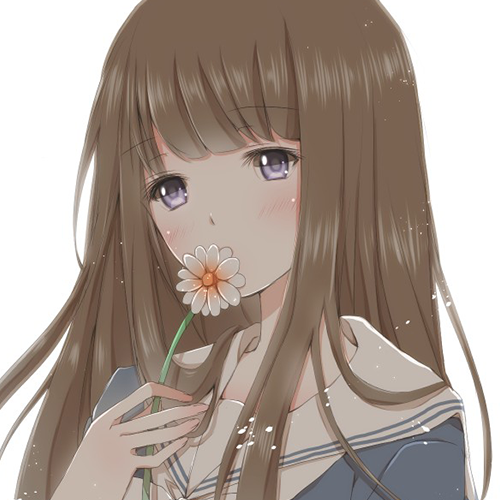 微信简洁时尚二次元女生头像