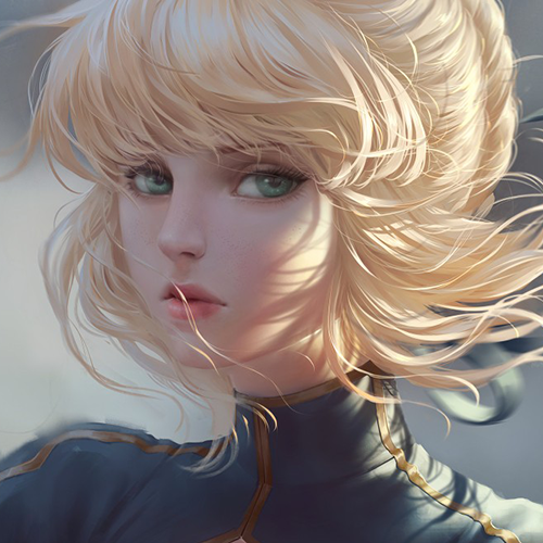 微信简洁时尚二次元女生头像