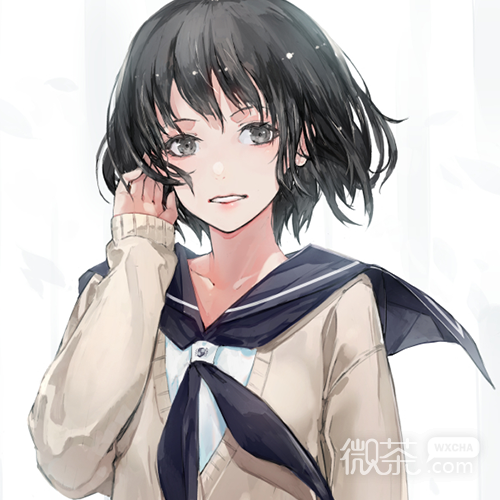微信清新温馨二次元少女头像
