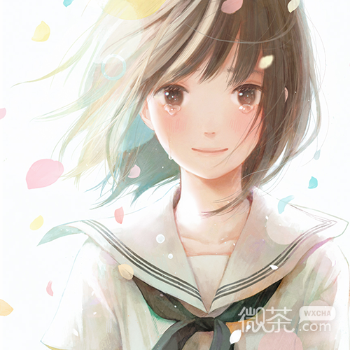 微信清新温馨二次元少女头像