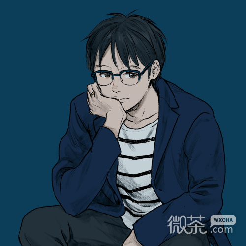 微信帅气非主流二次元男生头像