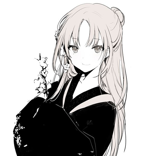 微信简洁时尚二次元女生头像