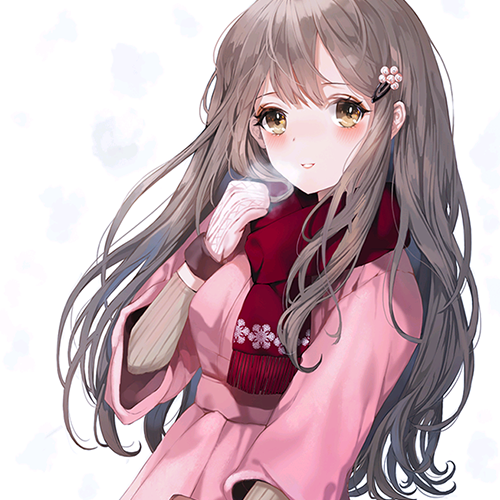 微信简洁时尚二次元女生头像