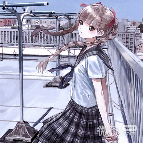 微信清新温馨二次元少女头像
