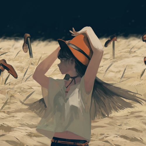 微信简洁时尚二次元女生头像