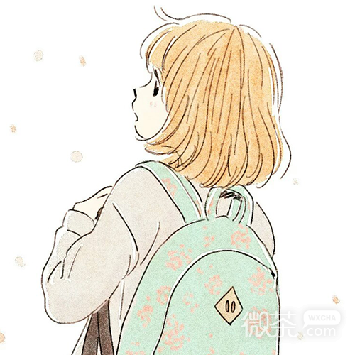 微信清新温馨二次元少女头像