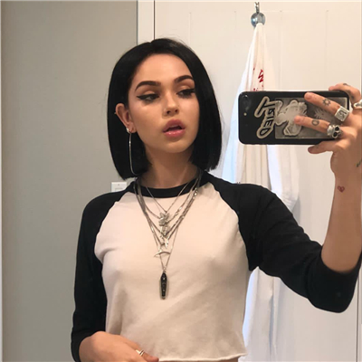 清新时尚欧美女生微信头像