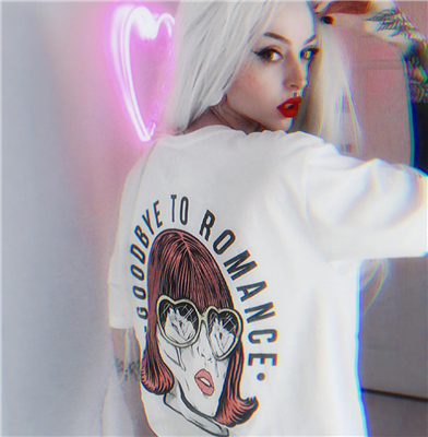 清新时尚欧美女生微信头像