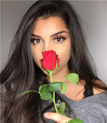 清新时尚欧美女生微信头像