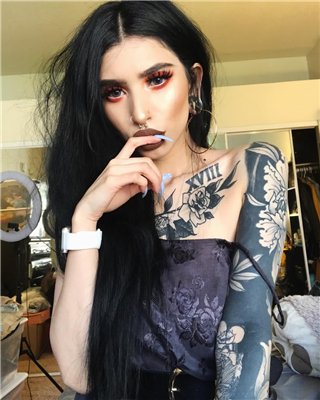 清新时尚欧美女生微信头像