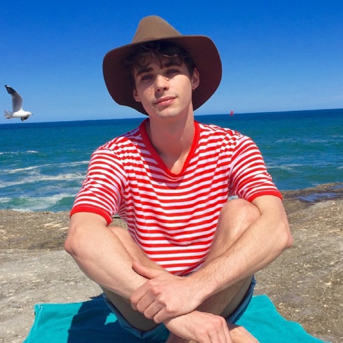 微信时尚清新欧美男生头像