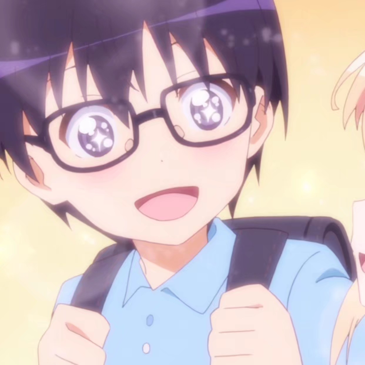 好看粉嫩二次元情侣微信头像