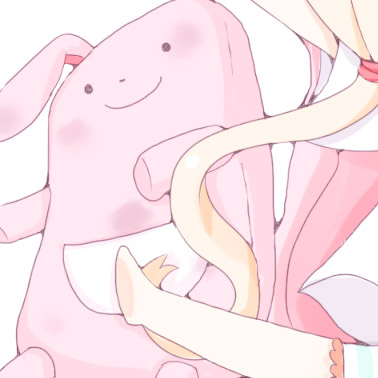 好看粉嫩二次元情侣微信头像