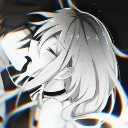 2019微信唯美暗黑系风格卡通情侣头像下载