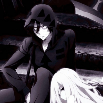 2019微信唯美暗黑系风格卡通情侣头像下载