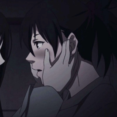 2019微信唯美暗黑系风格卡通情侣头像下载