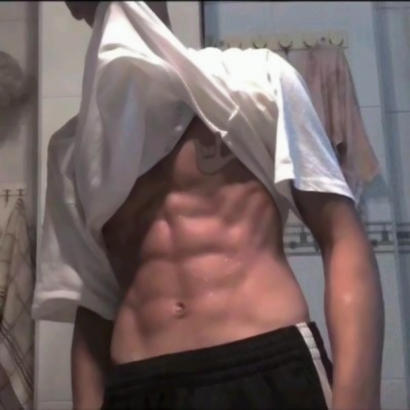 狂野帅气的微信八块腹肌男生系列头像下载