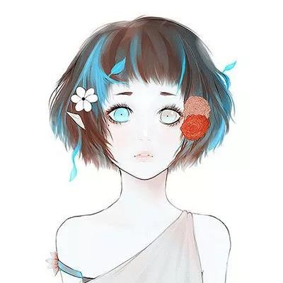微信简洁好看二次元女生头像