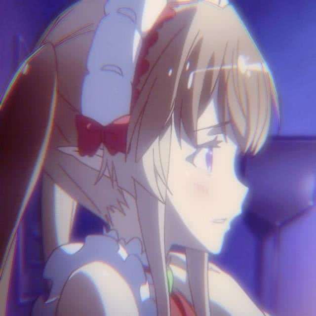 粉嫩好看二次元情侣微信头像