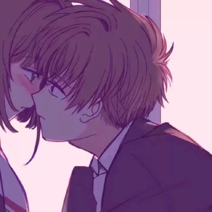 粉嫩好看二次元情侣微信头像