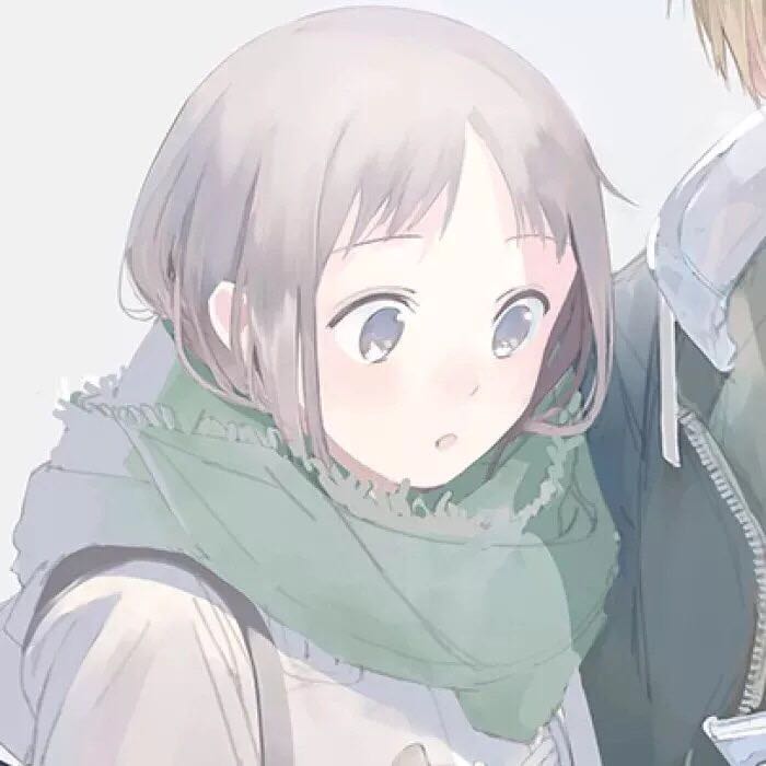 粉嫩好看二次元情侣微信头像