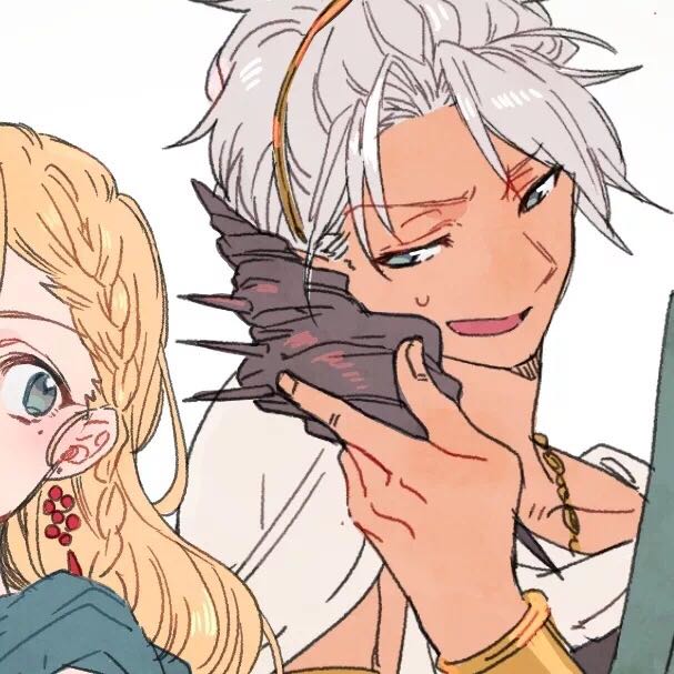 粉嫩好看二次元情侣微信头像