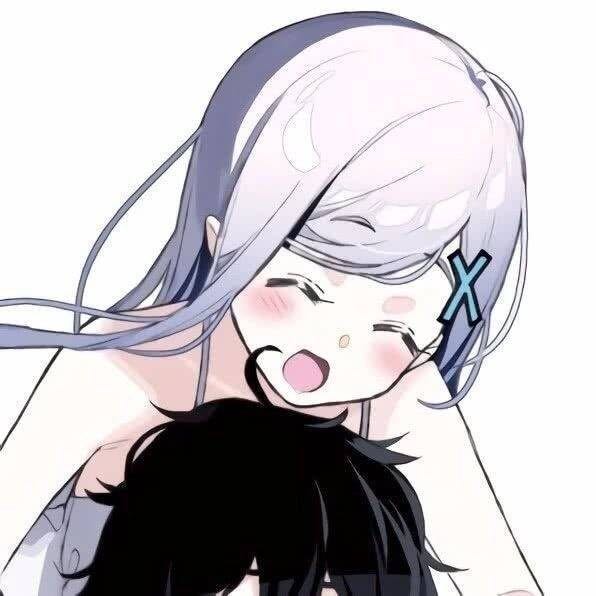 粉嫩好看二次元情侣微信头像