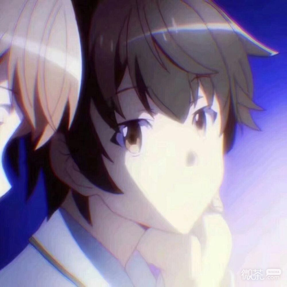 粉嫩好看二次元情侣微信头像