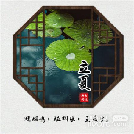 微信小清新风格的微信最新立夏图片下载
