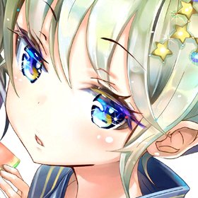 微信阳光迷人二次元女生头像