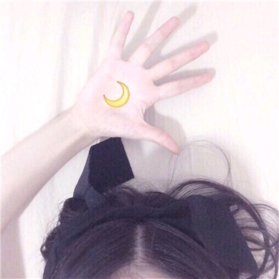 微信气质森系部位女头