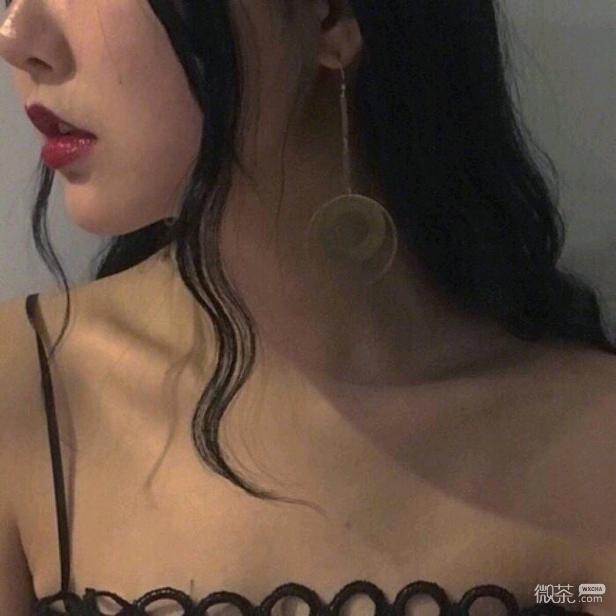 微信清新好看气质女生部位头像