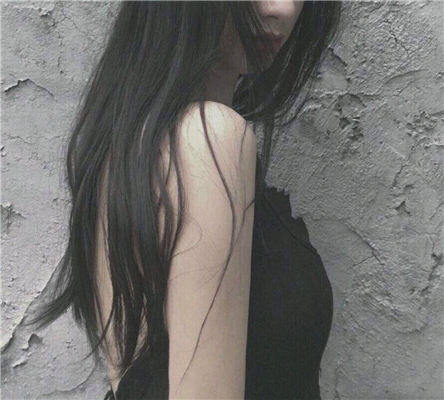 微信气质森系部位女头