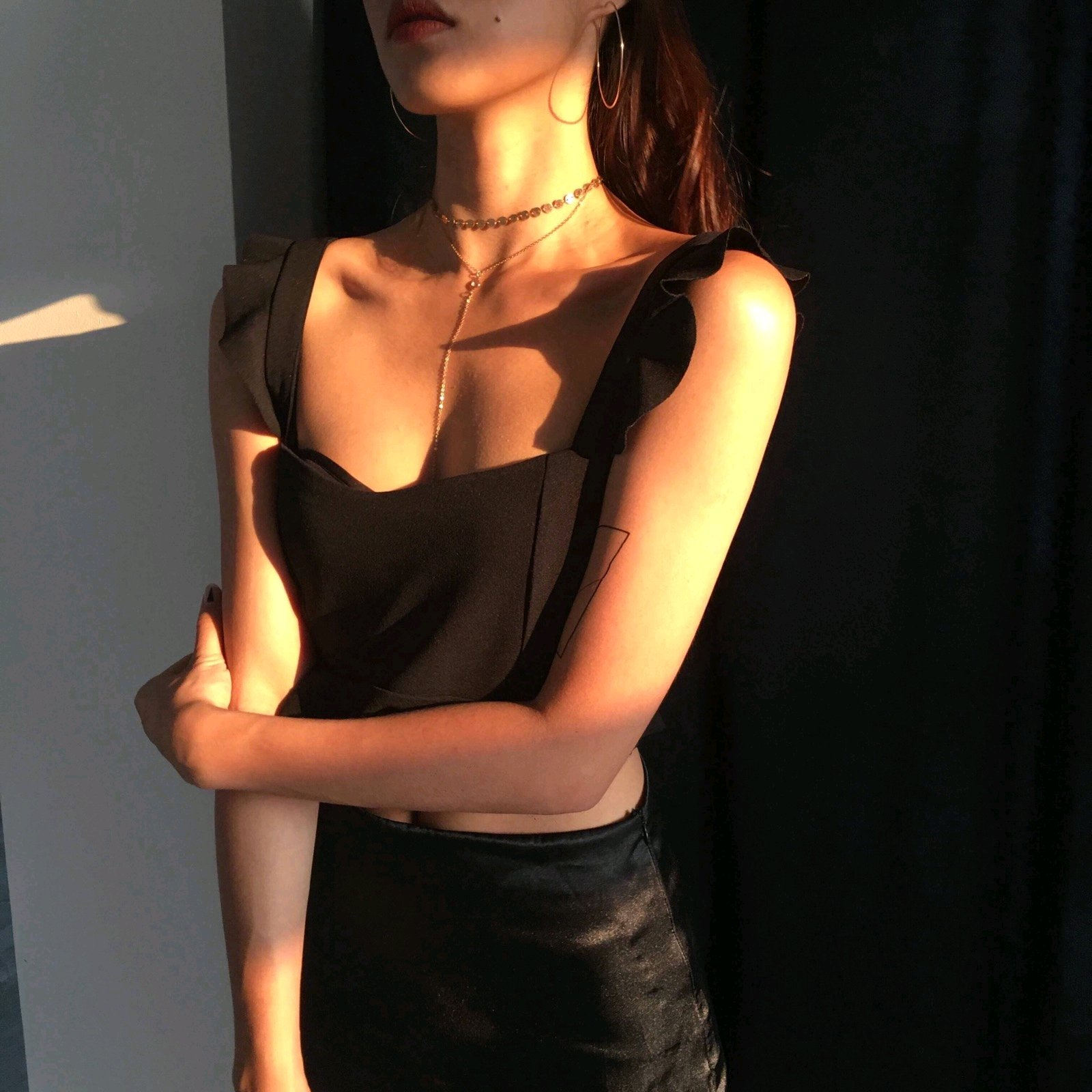 微信清新好看气质女生部位头像